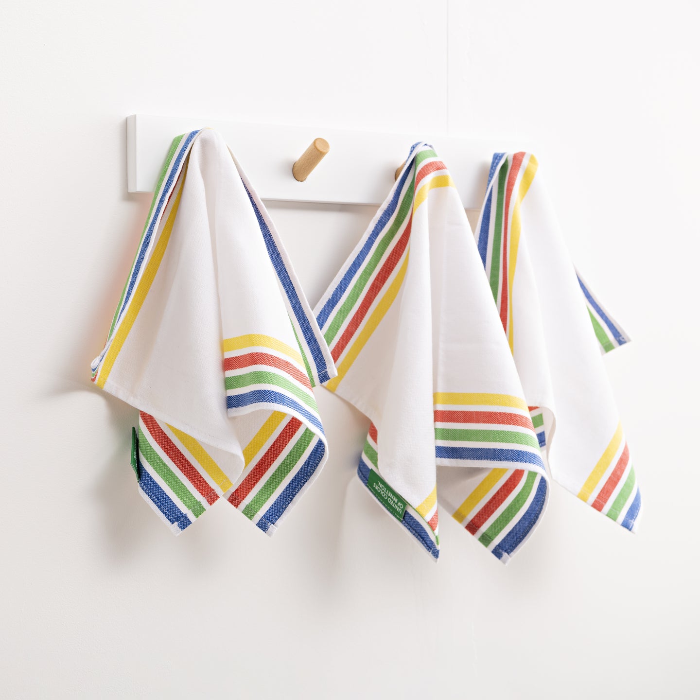 Set 4 Manteles individuales Benetton Blanco a Rayas 30x45cm (1)